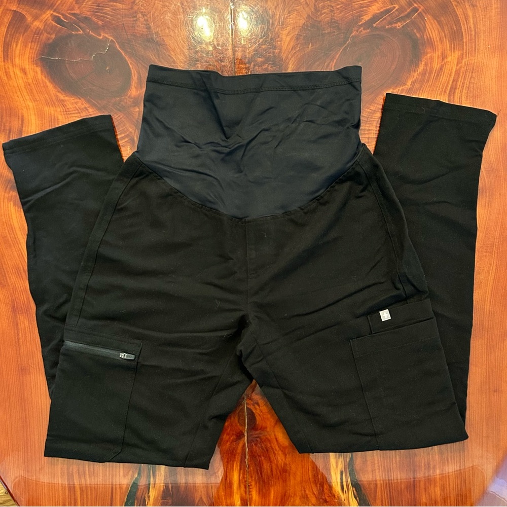 FIGS Yola Maternity Scrub Pants NEW Black XS